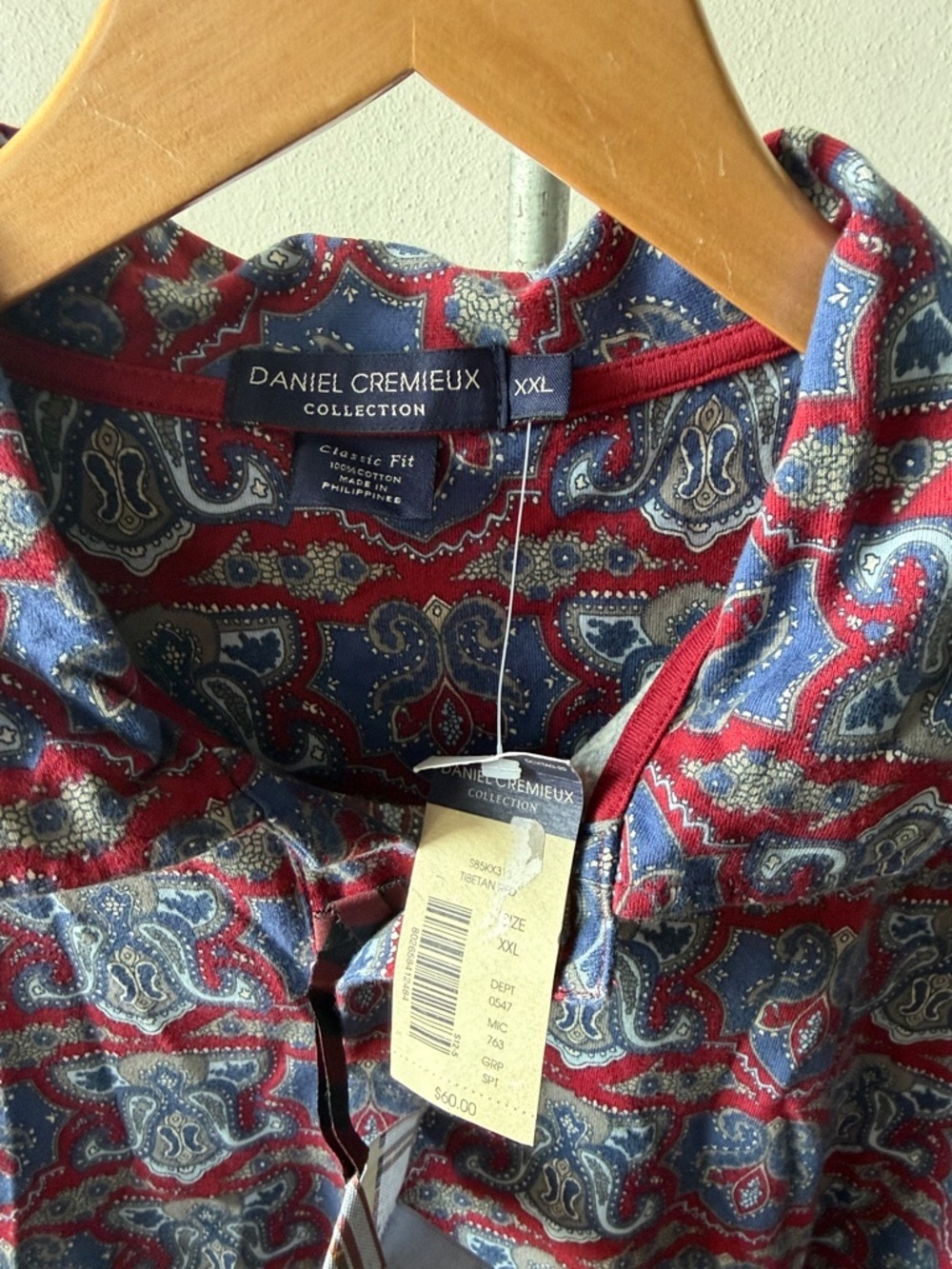 NWT Daniel Cremieux Paisley Shirt Size XXL - Picture 2 of 3